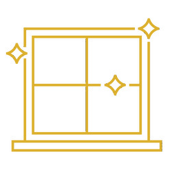 Icon Außenreinigung: Glänzende Fenster
