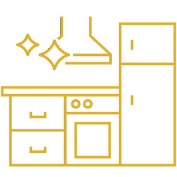 Icon Grundreinigung: Saubere Küche glänzt